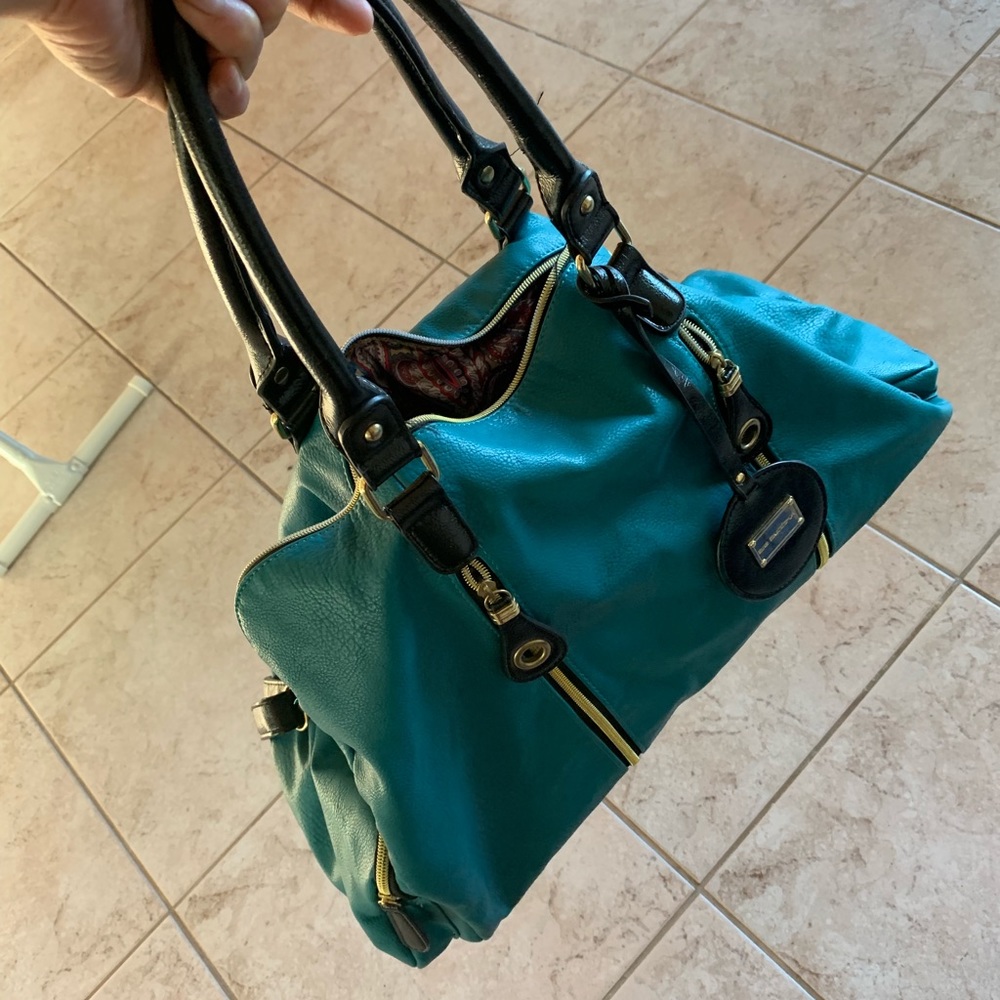 Big Buddha teal large bag/tote